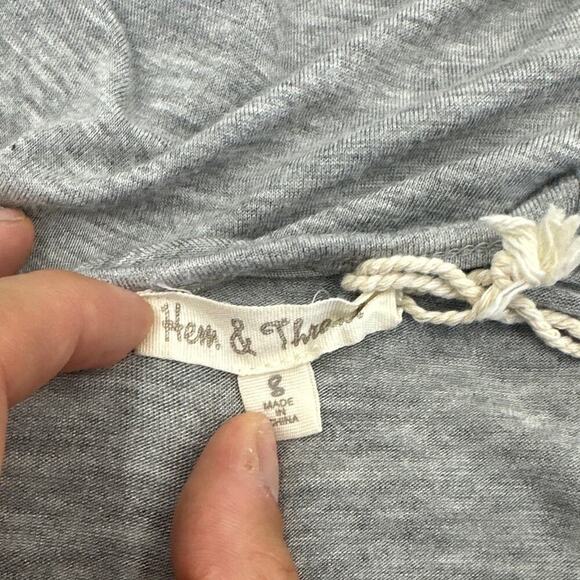 Hem & Thread Gray Slip Dress Size Small - Picture 7 of 7